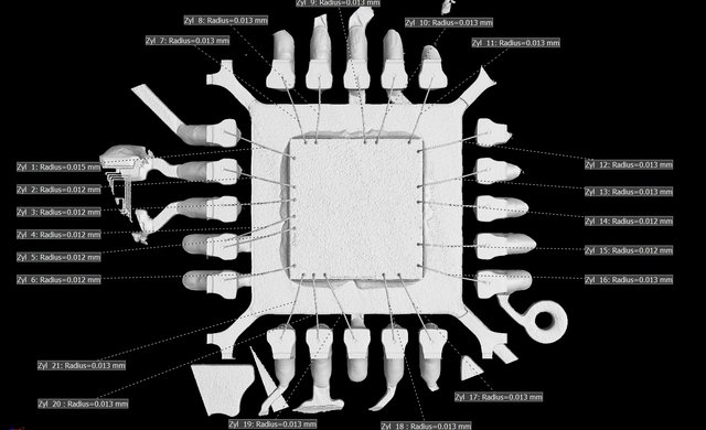CT-Scan Elektronikbauteil